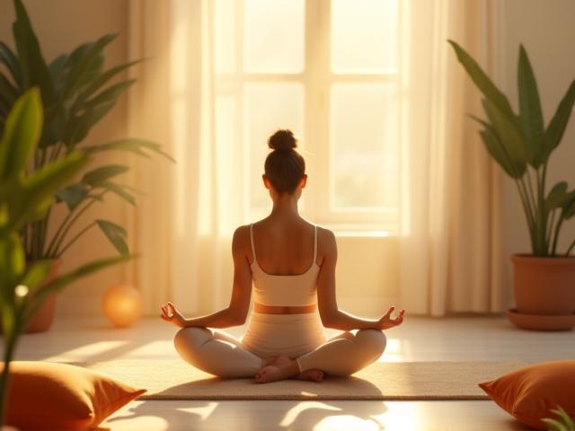 शांतिपूर्ण ध्यान सत्र का वीडियो प्रोडक्शन